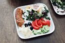 Piring makan berisikan porsi seimbang antara karbohidrat kompleks, protein, dan aneka sayuran segar menjadi fondasi utama menjaga stamina harian.